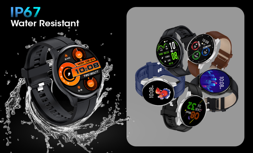 Fire-Boltt INVINCIBLE 1.39 AMOLED Display 100 Inbuilt Watch Faces Bluetooth Calling Smart Watch, Brown S